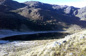 Durante algunas épocas hay nieve en estas lagunas